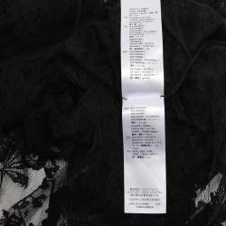 Pre Owned Alexander McQueen Black Lace Dress M