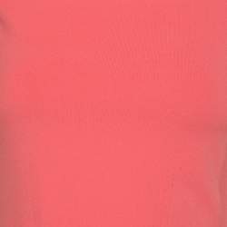 Pre Owned Alexander McQueen Coral Stretch Fabric Off The Shoulder Top XS