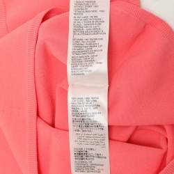 Pre Owned Alexander McQueen Coral Stretch Fabric Off The Shoulder Top XS