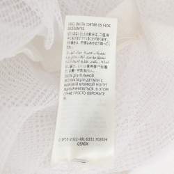 Alexander McQueen White Mesh Asymmetric Midi Skirt M