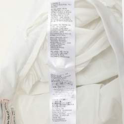 Alexander McQueen White Nylon Flared Midi Skirt M