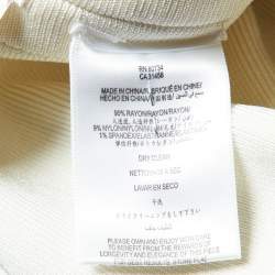 Herve Leger Alabaster White Bandage Jersey Mini Idrissa Skirt S