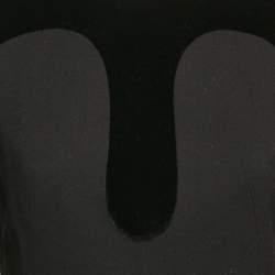 Pre Owned Alexander McQueen Black Crepe and Velvet Cut-Out Detail Mini Dress S