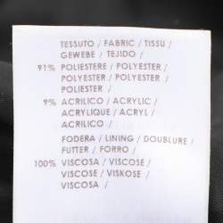 Pre Owned Alexander McQueen Navy Blue Jacquard Sleeveless Midi Dress S