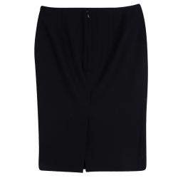Alexander McQueen Black Wool Pencil Skirt S