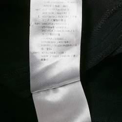 Pre Owned Alexander McQueen Black Crepe Narrow Bootcut Trousers S