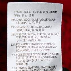 Pre Owned Alexander McQueen Black Floral Jacquard Knit Flared Short Dress M