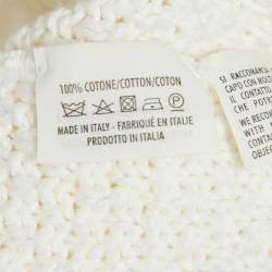 Alexander McQueen Cream Textured Crochet Cardigan M