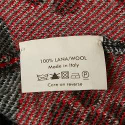 Pre Owned Alexander McQueen Black/Multicolor Jacquard Wool Knit Bodycon Dress XS