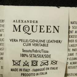 Alexander McQueen Black Studded Button Front Asymmetric Jacket M