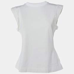 Alexander McQueen White Cotton Crew Neck T-Shirt M 