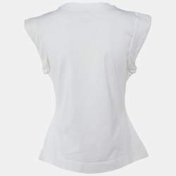 Alexander McQueen White Cotton Crew Neck T-Shirt M 