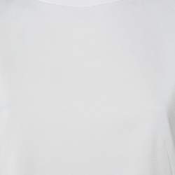 Alexander McQueen White Cotton Crew Neck T-Shirt M 