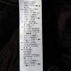 Pre Owned Alexander McQueen Black Wool & Lace Inset Cocktail Blazer M