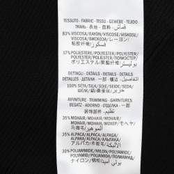 Alexander McQueen Black Rib Knit Top XL