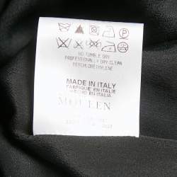 Alexander McQueen Black Wool Cowl Neck Pencil Dress M