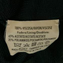 Alexander McQueen Navy Blue Jersey Asymmetric Dress M