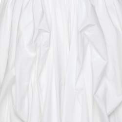 Alexander McQueen White Cotton Midi Skirt S