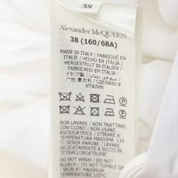 Alexander McQueen White Cotton Midi Skirt S