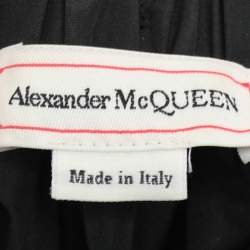 Alexander McQueen Black Polyester Off The Shoulder Top XS