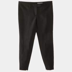 Alexander McQueen Black Wool Slim Fit Trousers S