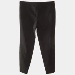 Alexander McQueen Black Wool Slim Fit Trousers S