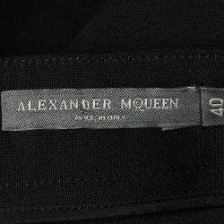 Alexander McQueen Black Wool Slim Fit Trousers S
