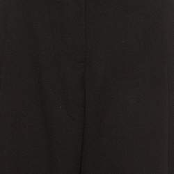 Alexander McQueen Black Fleece Wool Straight Fit Trousers L