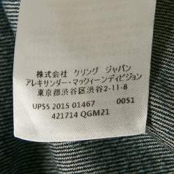 Alexander McQueen Blue Denim Raw Edge Flared Mini Dress S