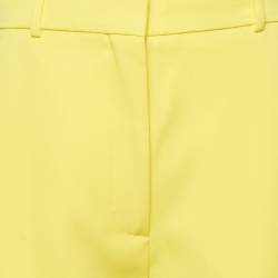 Alexander McQueen Yellow Wool Tapered Leg Trousers M
