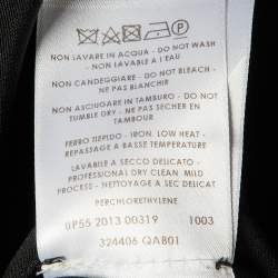 Pre Owned Alexander McQueen Black Silk Scalloped Top M