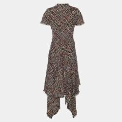 Alexander McQueen Multicolor Tweed Wishing Tree Dress S