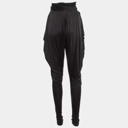 Pre Owned Alexander McQueen Black Jersey Harem Pants S