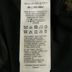Alexander McQueen White Cotton Bustier Crop Top S