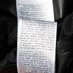 Pre Owned Alexander McQueen Black Leather & Lace Peplum Jacket S