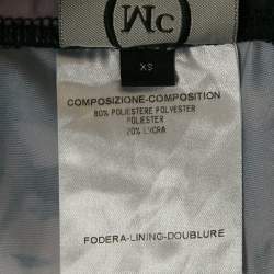 Pre Owned Alexander McQueen Black/Purple Floral Print Leggings XS