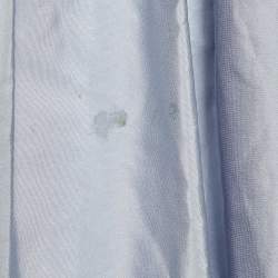 Pre Owned Alexander McQueen Grey Taffeta Mini Skirt M