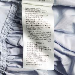 Pre Owned Alexander McQueen Grey Taffeta Mini Skirt M