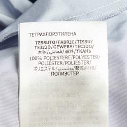 Pre Owned Alexander McQueen Grey Taffeta Mini Skirt M