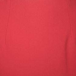 Alexander McQueen Red High Waist Pencil Midi Skirt S