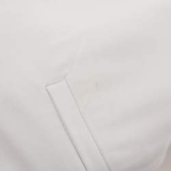 Pre Owned Alexander McQueen White Crepe Capri Pants L