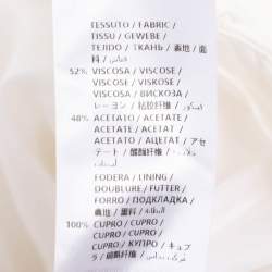 Pre Owned Alexander McQueen White Crepe Capri Pants L