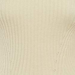 Pre Owned Alexander McQueen Off-White Wool Sweater XS