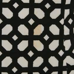 Pre Owned Alexander McQueen Black /White Patterned Cotton Top & Skirt Set S  