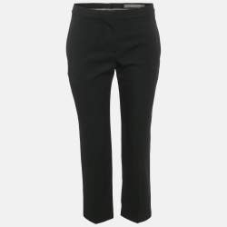 Pre Owned Alexander McQueen Black Wool Formal Trousers S