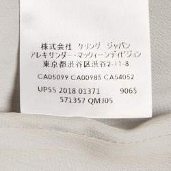 Pre Owned Alexander Mc Queen Black /Grey Prince Of Wales Print Wool Vest Short Dress M