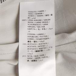 Pre Owned Alexander Mc Queen Black /Grey Prince Of Wales Print Wool Vest Short Dress M