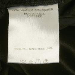 مملوكة مسبقًا فستان ألكسندر ماكوين كورسيه طول ماكسي حرير وشبك أسود مقاس صغير - سمول