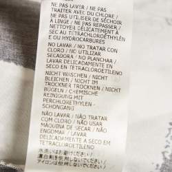 Pre Owned Alexander McQueen Black/White Abstract Print Cotton Pleated Short Skirt M