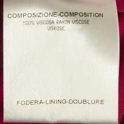 مملوكة مسبقًا Alexander McQueen Pink Crepe Cowl Neck Sheer Top M